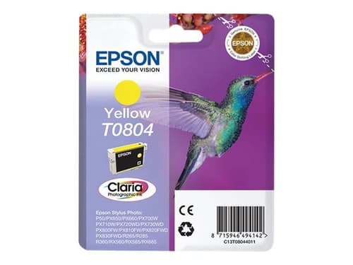 Epson Muste Keltainen T0804 - R265/360/rx560