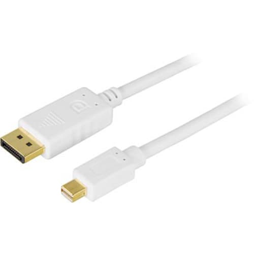 Deltaco Displayport -kaapeli 5m Displayport Mini Uros 20 Nastan Näyttöporttiliitin Uros
