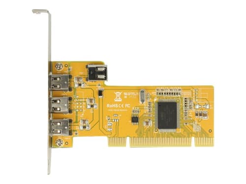 Delock Pci Card > 3 X External + 1 X Internal Firewire A