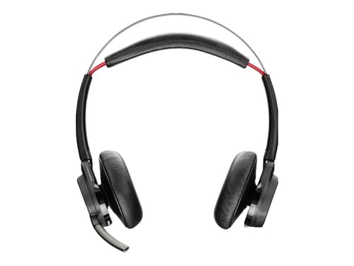 Poly Voyager Focus Uc B825 Kuuloke + Mikrofoni Usb-c Bluetooth-sovitin Optimoitu Uc:lle Stereo Musta