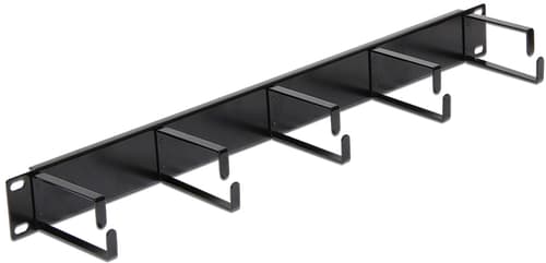 Delock 19" Cable Management Panel Black 19"