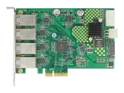 Delock Network Card 4-port With Poe+