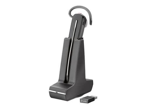 Poly Savi 8240 Uc Dect Kuuloke + Mikrofoni Microsoft Teamsille Mono Musta
