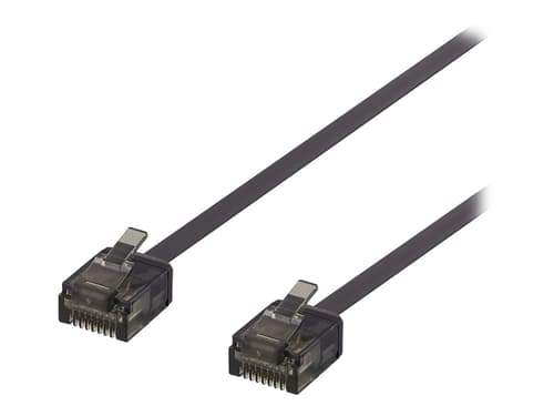 Deltaco - Kytkentäkaapeli Rj-45 Rj-45 Cat 6a 0.3m Musta