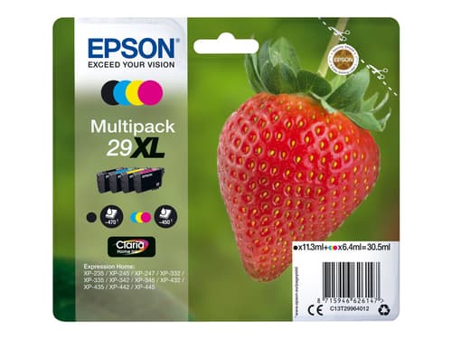 Epson Muste Monipakkaus (b/c/m/y) 29xl Claria - Xp-332