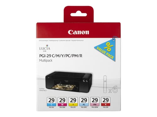 Canon Muste Monipakkaus Pgi-29 (cmy/pc/pm/r)