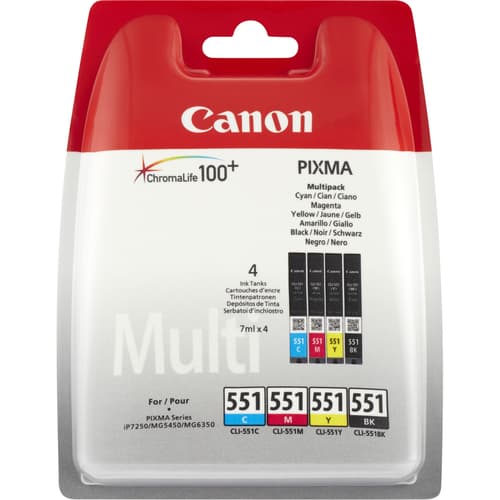 Canon Muste Monipakkaus Cli-551 (c/m/y/bk) - Mg6450