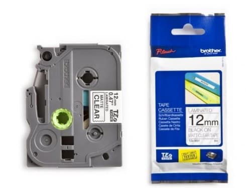 Brother Tape Tze-m31 12mm Black/transparent