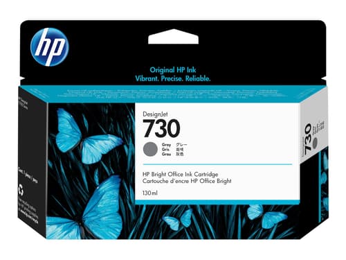 Hp Muste Harmaa 730 130ml - Dj T1700