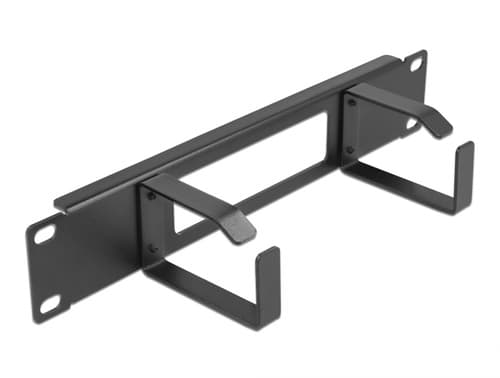 Delock Cable Organizer 10" 1u Black