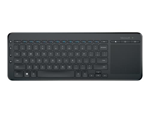 Microsoft All-in-one Media Langaton, 2.4 Ghz Englanti Musta Näppäimistö