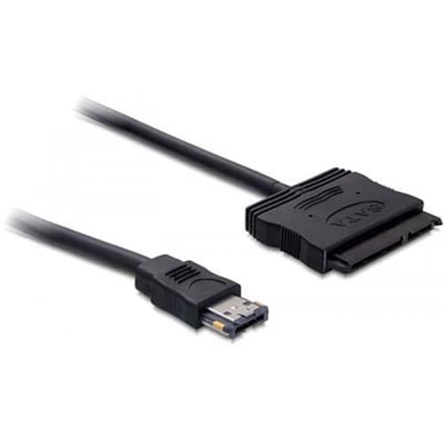 Delock Power Over Esata -kaapeli 7 Pin External Serial Ata Naaras 22 Pin Serial Ata Naaras