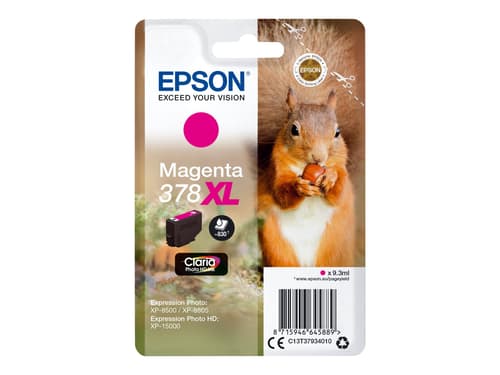 Epson Muste Magenta 9.3ml 378xl - Xp-15000/xp-8500/xp-8505