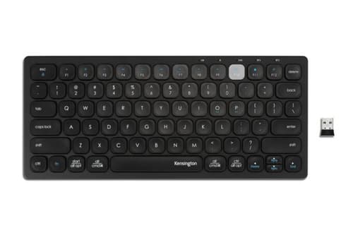 Kensington Multi-device Dual Wireless Compact Keyboard Langaton, 2.4 Ghz, Bluetooth Pohjoismaat Musta Näppäimistö