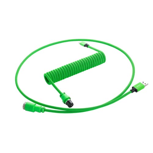Cablemod Pro Coiled Cable - Viper Green 1.5m 24-nastainen Usb-c Uros 4 Nastan Usb- A Uros