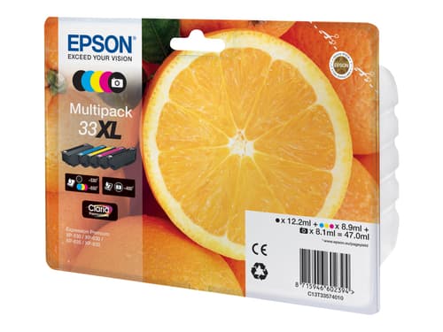 Epson Muste Monipakkaus (b/c/m/y/pb) Claria 33xl -xp-530