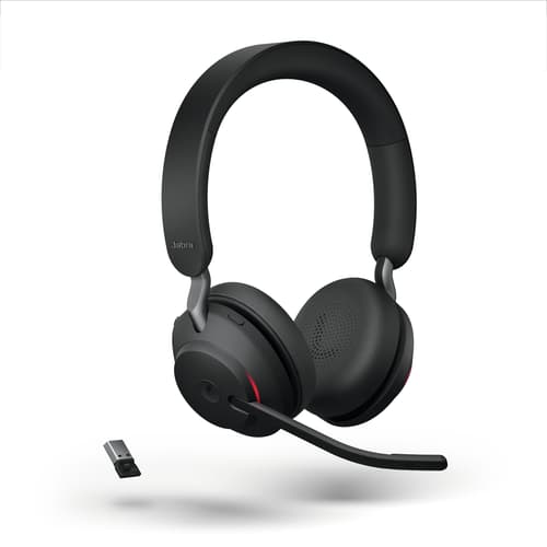 Jabra Evolve2 65 Ms Kuuloke + Mikrofoni Usb-a Microsoft Teamsille Stereo Musta