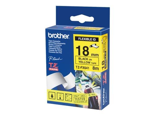 Brother Tape 18mm Tze-fx641 Black/yellow