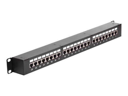 Delock Kytkentäpaneeli 24 Porttia Suojattu Parikaapeli Cat 6
