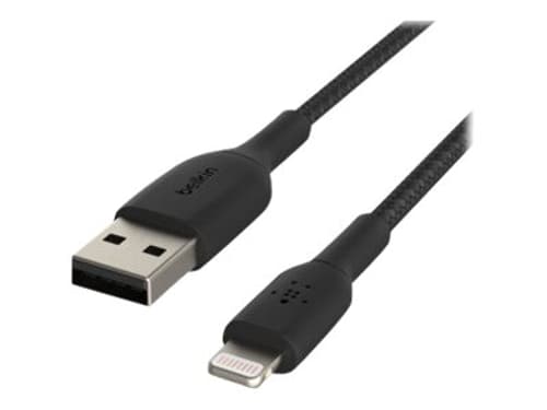 Belkin Lightning To Usb-a Cable Braided 3m Musta