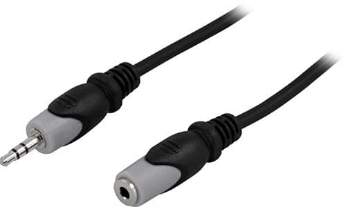 Deltaco Audiojatkojohto 5m Mini-phone Stereo 3.5 Mm Uros Mini-phone Stereo 3.5 Mm Naaras