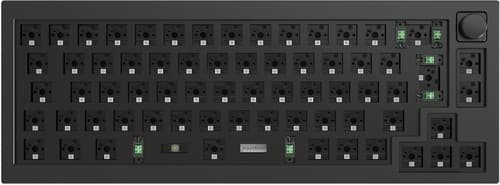 Keychron Q2 Knob Barebone Carbon Black Langallinen Pohjoismaat Musta Näppäimistö