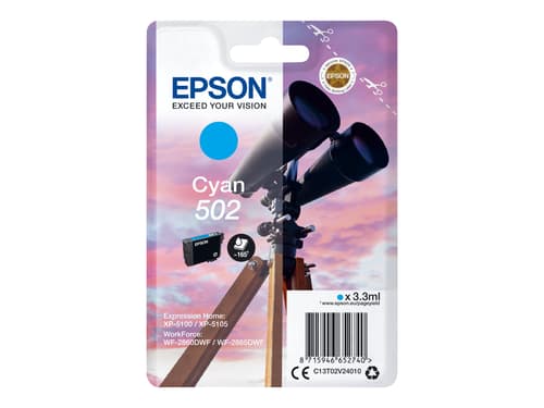Epson Muste Syaani 502 - Xp-5100/5105/wf-2860/2865