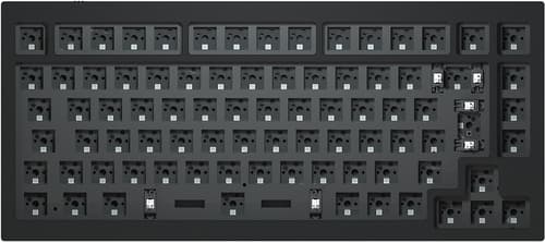 Keychron Q1 Barebone Carbon Black Langallinen Pohjoismaat Musta