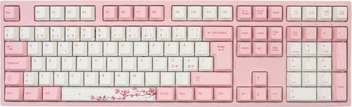 Varmilo Vea109 Sakura V2 Mx Red Langallinen, Usb Pohjoismaat Pinkki, Valkoinen Näppäimistö