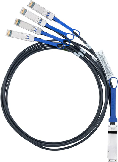 Mellanox Mc2609125-005 40gbe Breakout Cable Qsfp To 4x Sfp+ 5m 40 Gigabit Ethernet