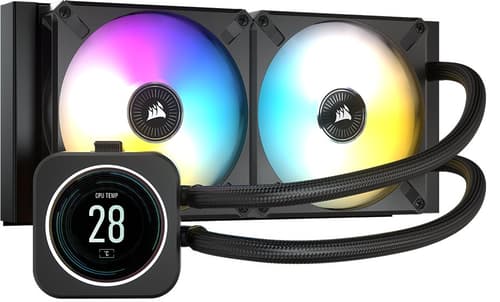 Corsair Icue H100i Elite Lcd Display Liquid Cpu Cooler