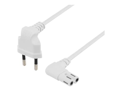 Deltaco Virtajohto 2m Europlug (power Cee 7/16) Uros Power Iec 60320 C7