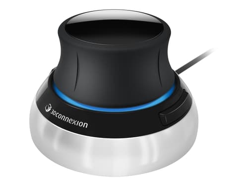 3dconnexion Spacemouse Compact Langallinen 3d-hiiri Hopea, Musta