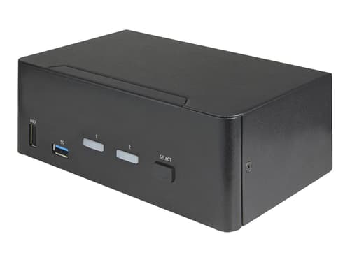 Startech .com 2 Port Dual Monitor Hdmi Kvm Switch, 4k 60hz Ultra Hd Hdr, Desktop 4k Hdmi 2.0 Kvm Switch With 2 Port Usb 3.0 Hub (5gbps) & 4x Usb 2.0 Hid Port, Audio, Hotkey Switching, Taa