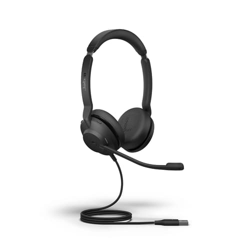 Jabra Evolve2 30 Ms -kuulokkeet Kuuloke + Mikrofoni Usb-a Microsoft Teamsille Stereo Musta