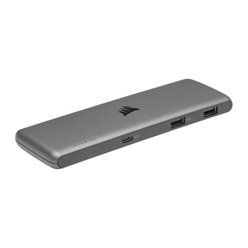 Corsair Usb100 7-porttinen Usb-c/usb-a-laajennuskeskitin Usb Hub