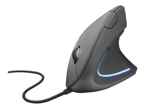 Trust Verto Ergonominen Hiiri Langallinen 1,600dpi Hiiri Musta