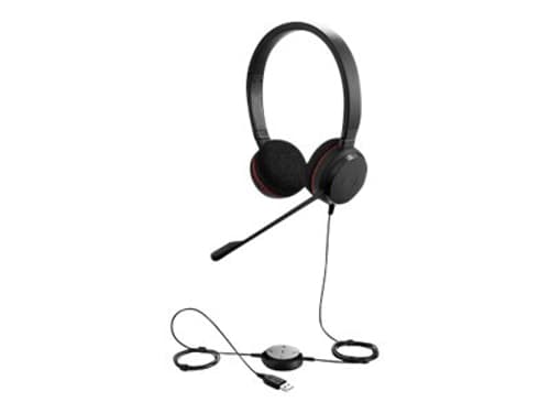 Jabra Evolve 20 Ms Kuuloke + Mikrofoni Usb Microsoft Teamsille Stereo Musta