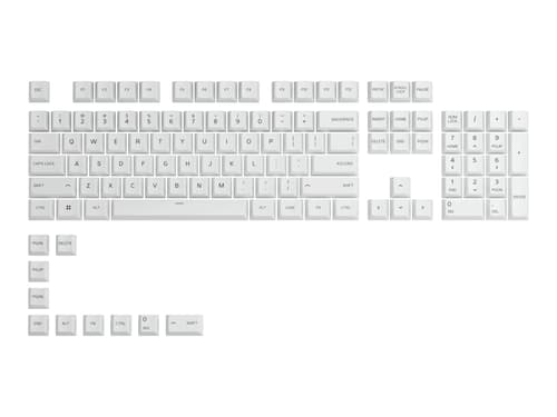 Glorious Gpbt Keycaps Iso Nordic-layout Arctic White Keycap Set