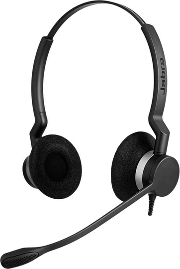 Jabra Biz 2300 Qd Duo Kuuloke + Mikrofoni Stereo Musta