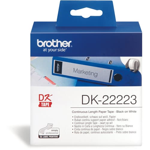 Brother Tape Paper 50mm X 30,48m White Dk-22223