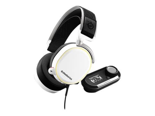 Steelseries Arctis Pro Kuuloke + Mikrofoni 3,5 Mm Jakkiliitin, Usb Stereo Valkoinen
