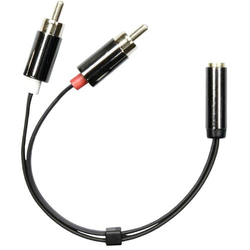 Deltaco Aud-204 Mini-phone Stereo 3.5 Mm Naaras Rca X 2 Uros