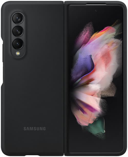 Samsung Silicone Cover Samsung Galaxy Z Fold 3 Musta