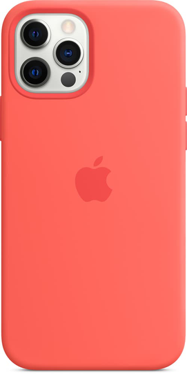 Apple Silicon Case With Magsafe Iphone 12, Iphone 12 Pro Vaaleanpunainen Sitrus