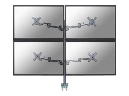Neomounts Deskmount 4monitor 10"-27" 12 Kg Clamp Silver