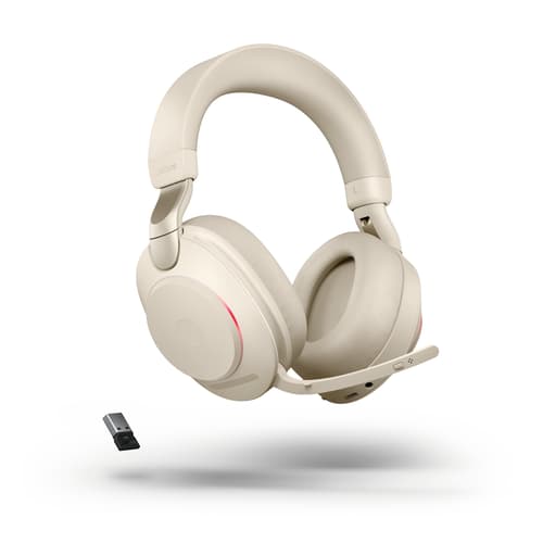 Jabra Evolve2 85 Uc Kuuloke + Mikrofoni Usb-a Bluetooth-sovittimen Kautta Stereo Beige