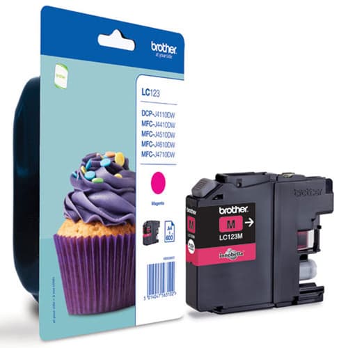 Brother Muste Magenta Lc123m - Mfc-j4510dw
