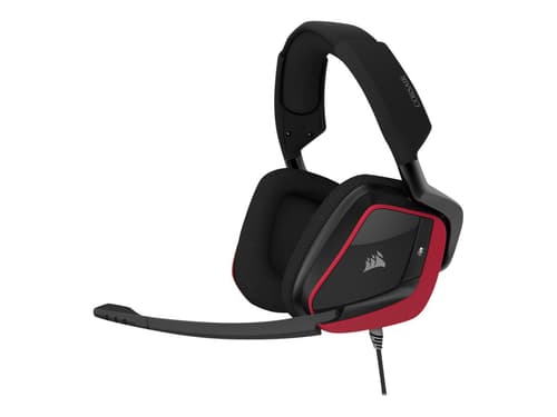 Corsair Gaming Void Elite Surround Kuuloke + Mikrofoni 3,5 Mm Jakkiliitin, Usb Stereo Musta, Punainen