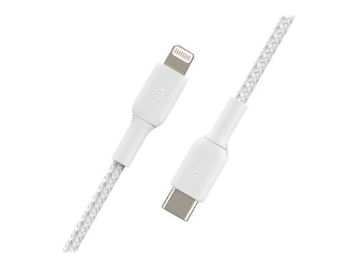 Belkin Lightning To Usb-c Cable Raided 2m Valkoinen